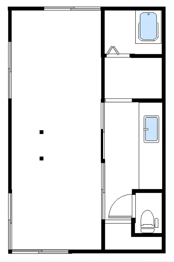 シャクヤ邸貸家の間取り図